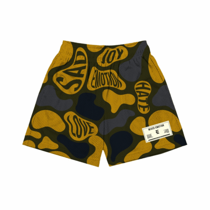 Mixed Emotion Brand Camo Green Shorts
