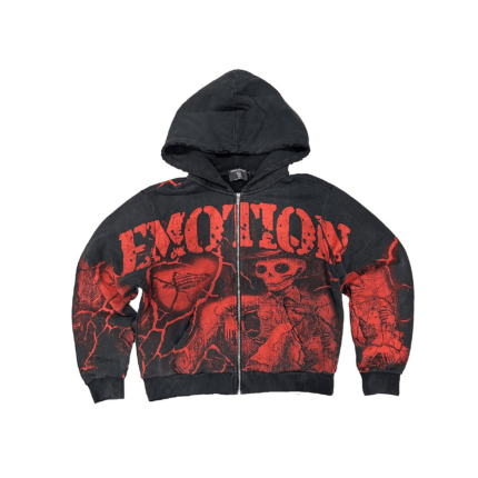 Mixed Emotion Brand Acid Wash Hoodie
