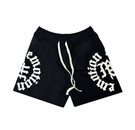 Mixed Emotion Brand Black Circle Shorts