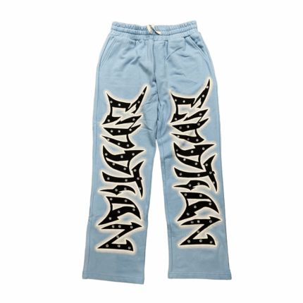 Mixed Emotion Brand Blue Graffiti Sweatpants