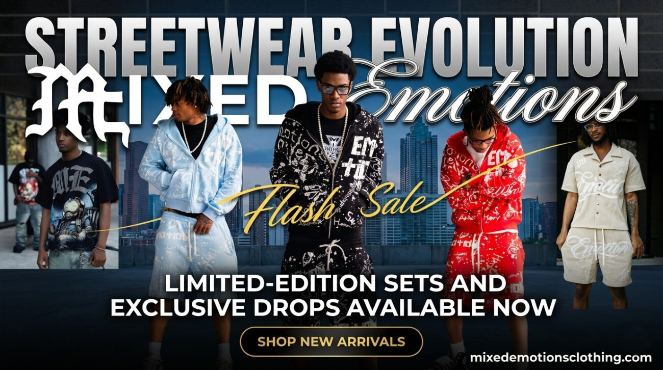 Mixed Emotion Clothing official website banner – Shop the latest streetwear evolution and limited-edition apparel.